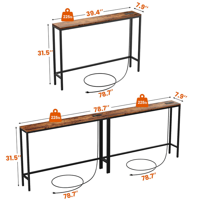 Industrial Sofa Table