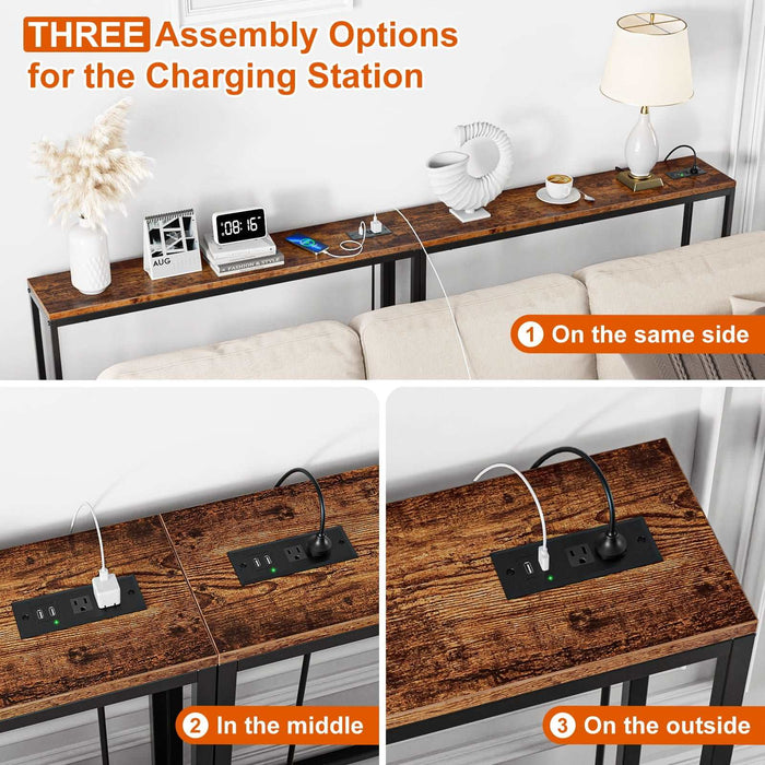Industrial Sofa Table