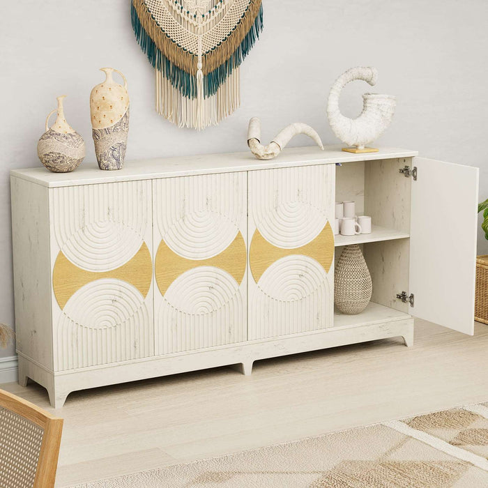 white sideboard cabinet
