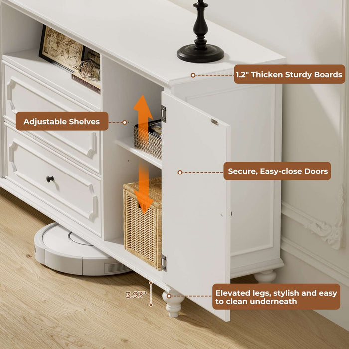 TV Stand with Storage Cabinets