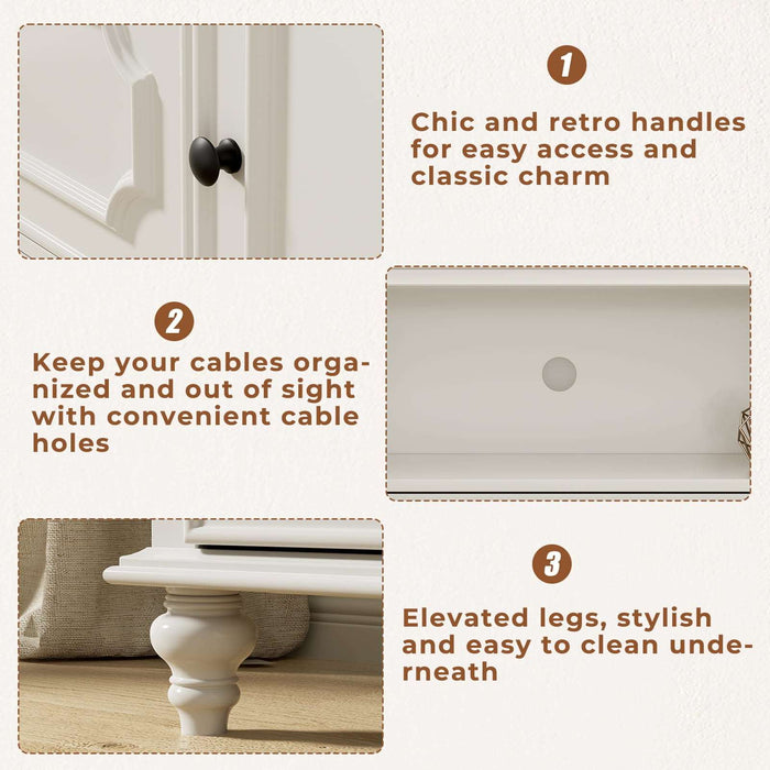 TV Stand with Storage Cabinets