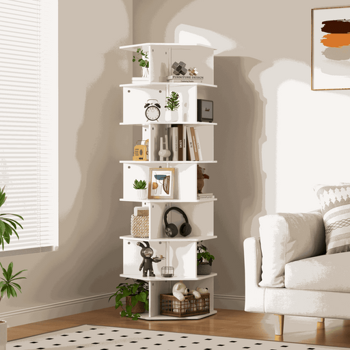 Rotating Shoe Rack Tower