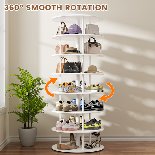 360 rotating shoe rack