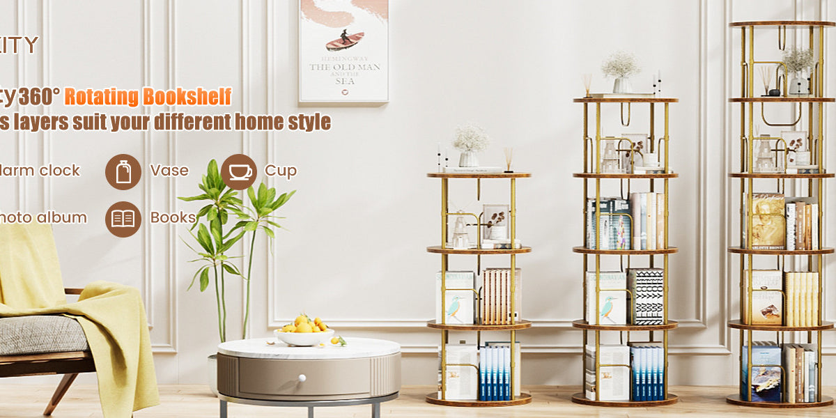 Make the most of your space with a rotating shelves - Flycity