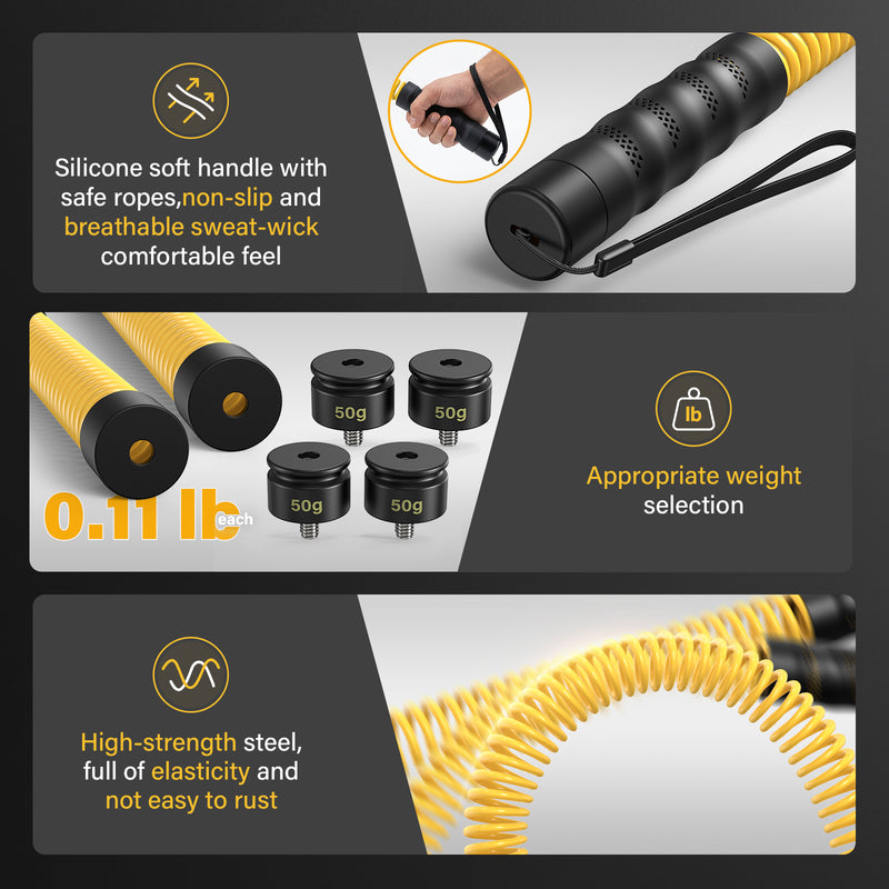 Flycity Ropeless Battle Ropes Cordless Training For Home Gym Fitness Equipment