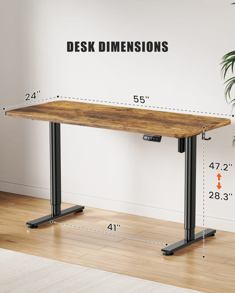 Flycity Electric Standing Desk Height Adjustable Computer Desk