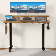 Flycity Electric Standing Desk with Dual Drawers