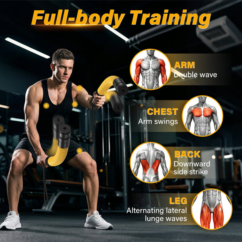 Flycity Ropeless Battle Ropes Cordless Training For Home Gym Fitness Equipment