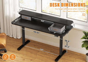 Flycity Electric Standing Desk with Dual Drawers