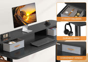 Flycity Electric Standing Desk with Dual Drawers