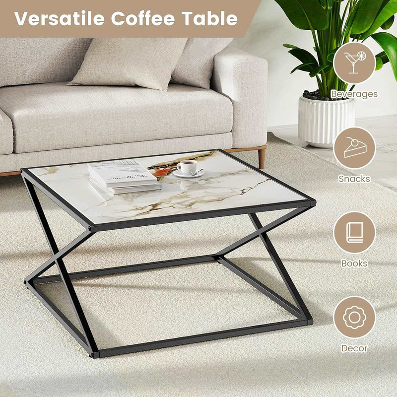 Versatile Marble Top Coffee Table​