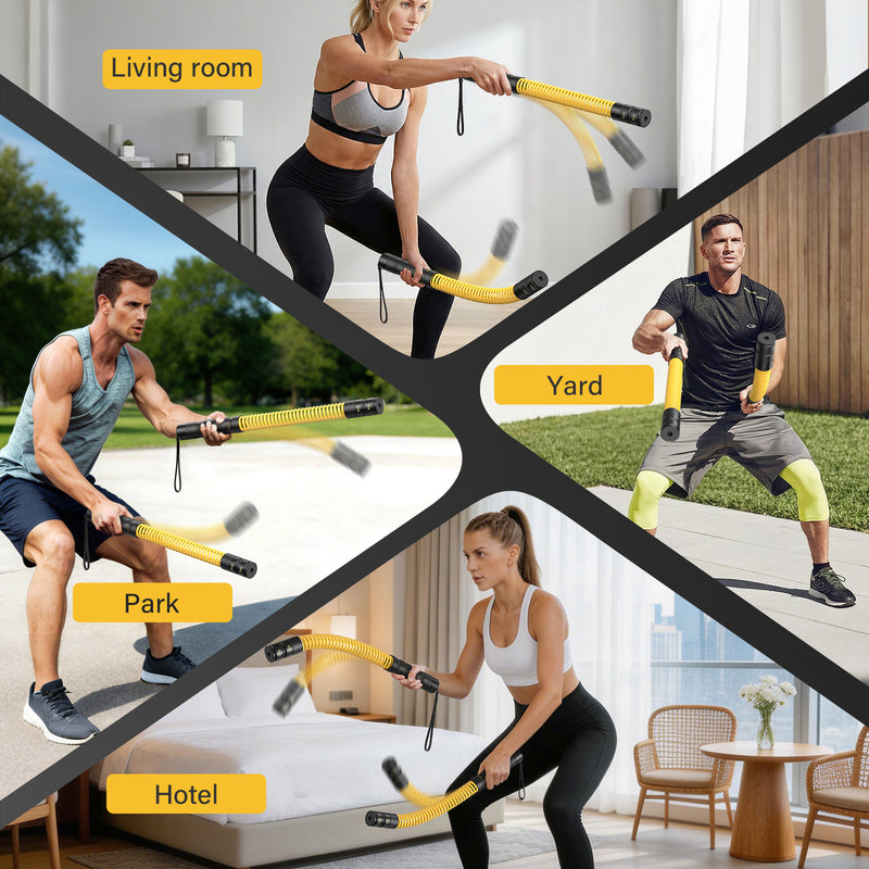Flycity Ropeless Battle Ropes Cordless Training For Home Gym Fitness Equipment