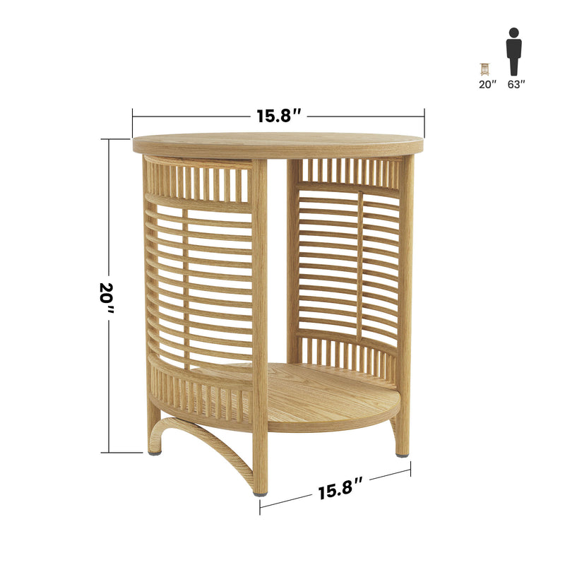 small round side table