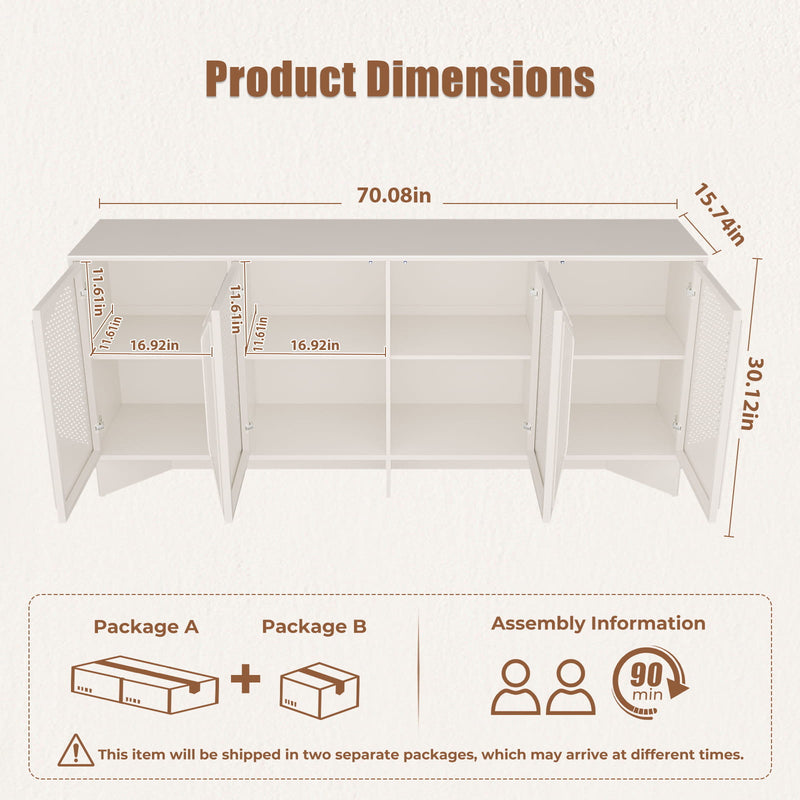 Modern Sideboard size