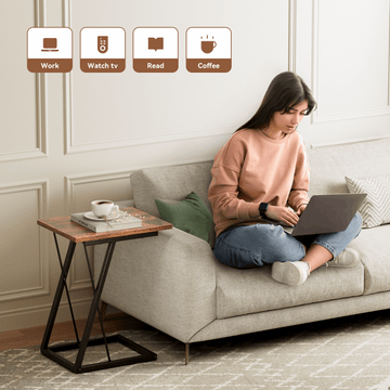 Flycity C Shaped or X Shaped End Side Table 23