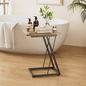 Flycity C Shaped or X Shaped End Side Table 23
