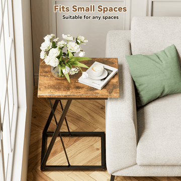 Flycity C Shaped or X Shaped End Side Table 23