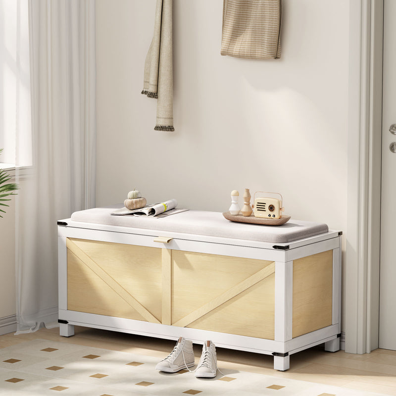 Farmhouse Entryway Bench