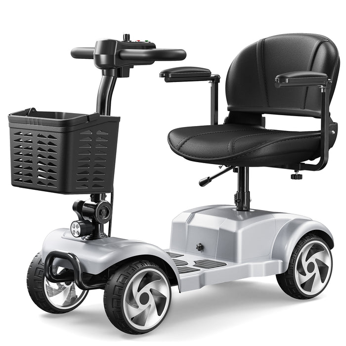 20-Mile Range Foldable 4-Wheel Electric Mobility Scooter