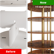 rotating shoe rack tower