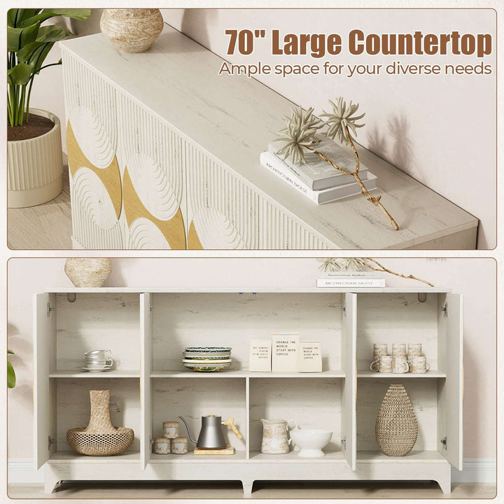 white sideboard cabinet​