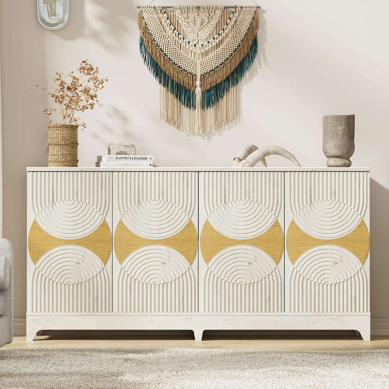 white sideboard cabinet​