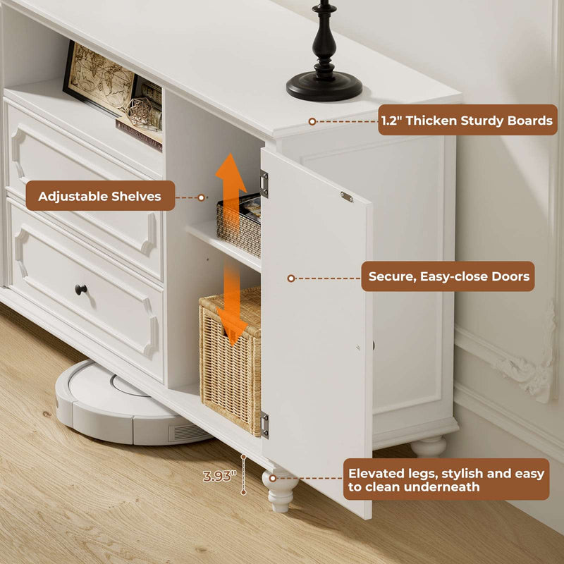 TV Stand with Storage Cabinets