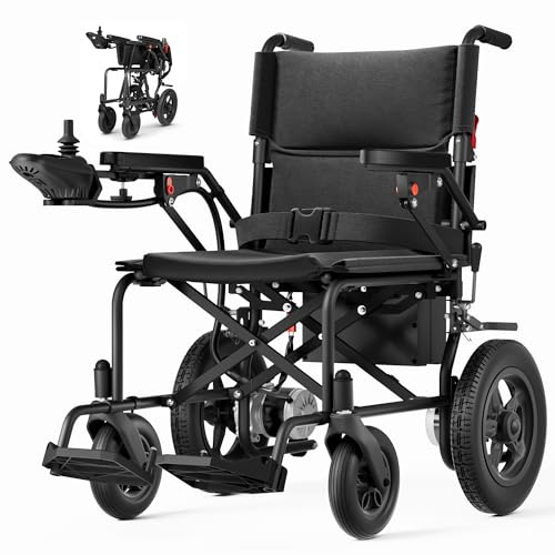 Foldable Electric Wheelchairs for Adults With 15-Mile Travel Range