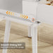 White Nightstand with Charging Station