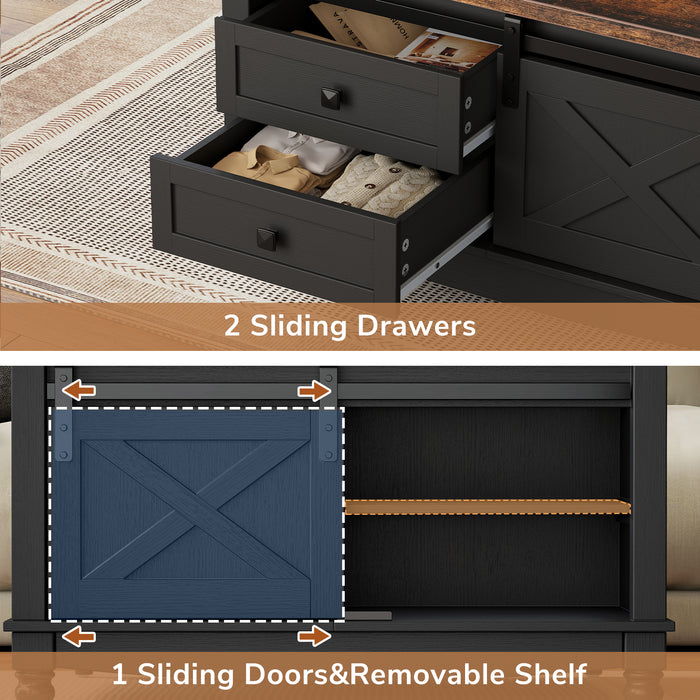 Flycity Square Lift Top Coffee Table With 2 Drawers, 31.5" Farmhouse Lift Up Coffee Table With Hidden Storage Compartment, Wood Center Table For Living Room