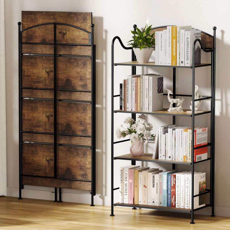 Folding Metal Bookshelf