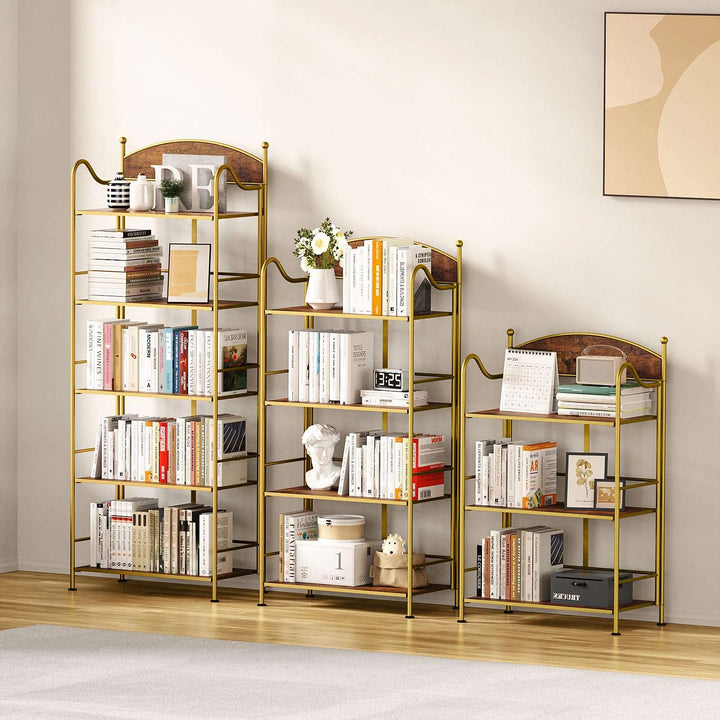 3-5 Tier No Assembly Folding Bookshelf
