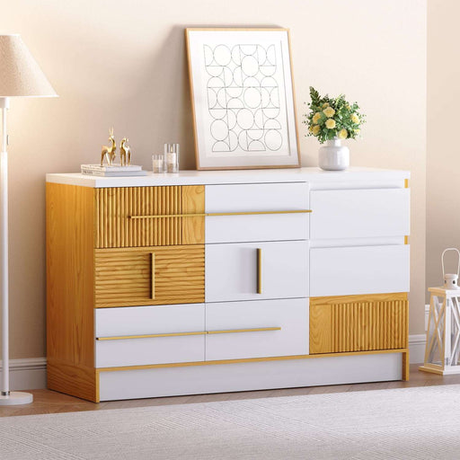 White 9 Drawer Dresser - 9 Drawer Wood Dresser - Flycity White 9 Drawer Dresser - 9 Drawer Wood Dresser - Flycity