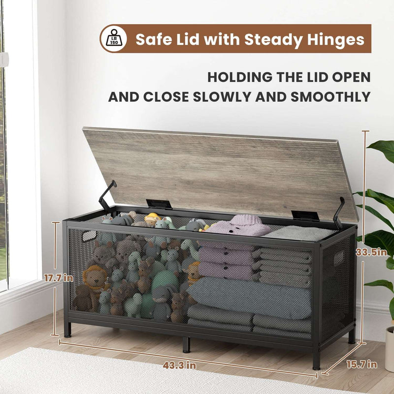 Modern Entryway Bench with Storage Size