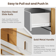 White 9 Drawer Wood Dresser