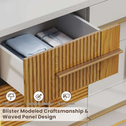 White 9 Drawer Dresser-4