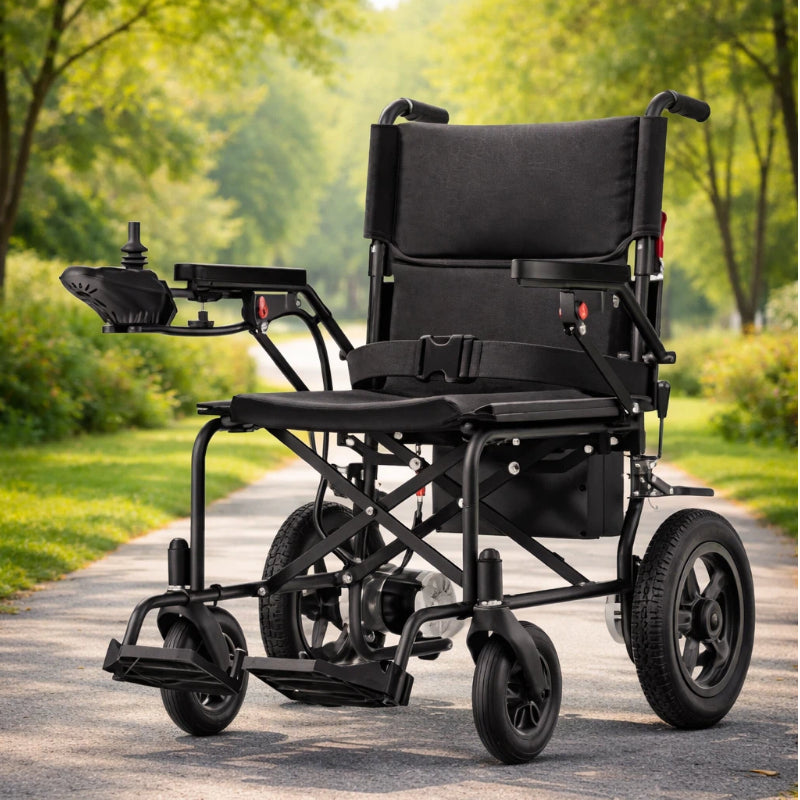 Foldable Electric Wheelchairs for Adults With 15-Mile Travel Range